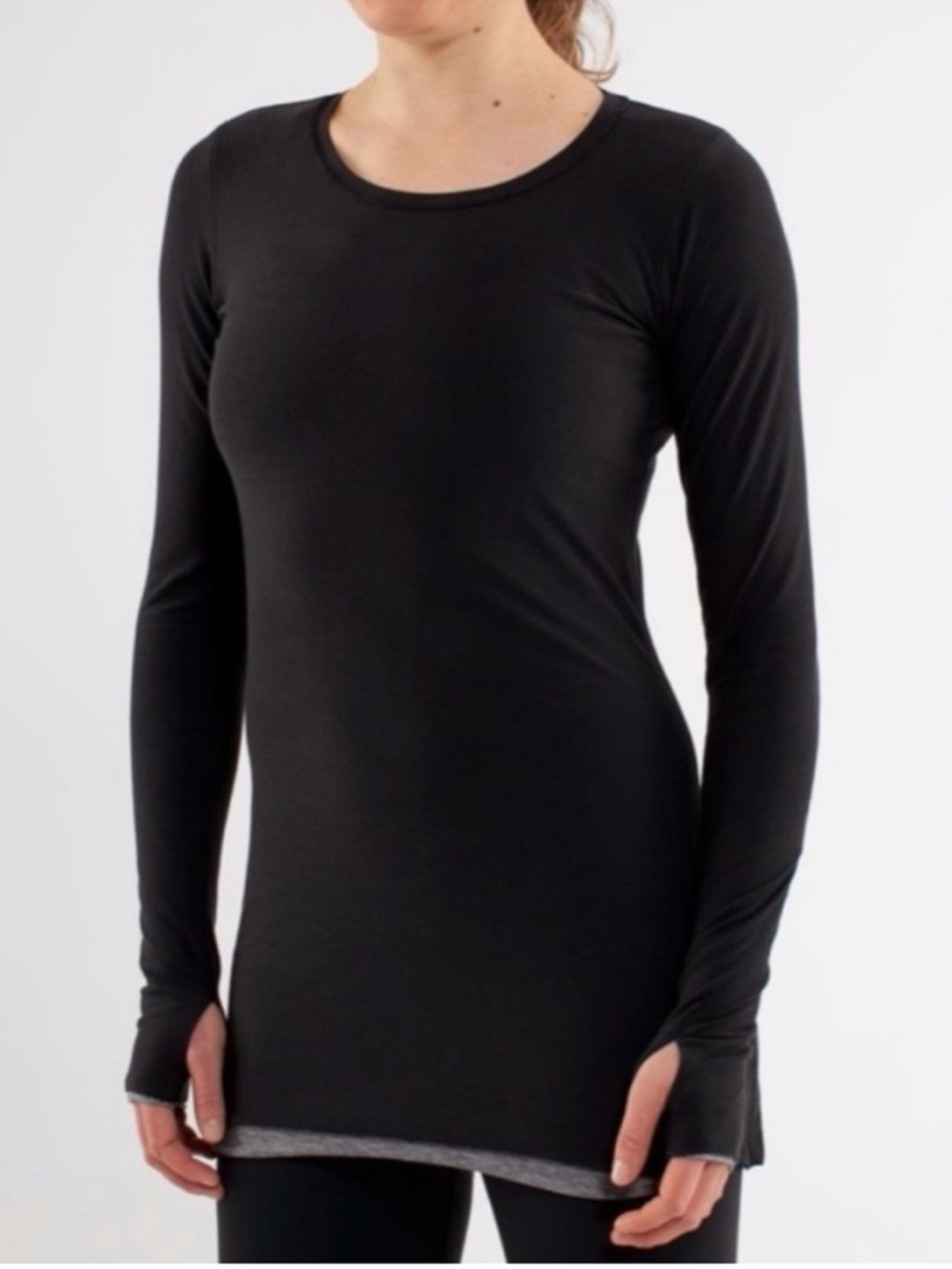 Lululemon Every Yogi Black Long-Sleeve reversible top